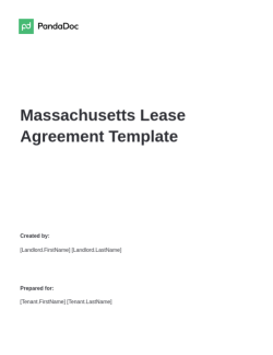 Massachusetts Lease Agreement Template