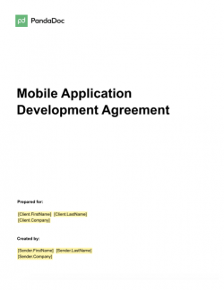 Mobile Application Development Agreement