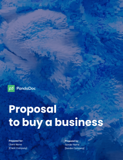 Proposal to Purchase Business Template