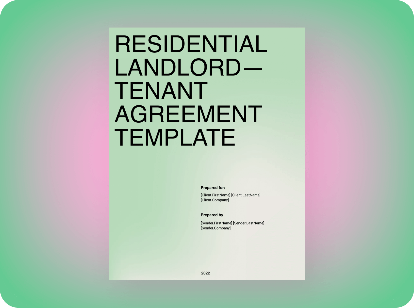 Residential Landlord-Tenant Agreement PandaDoc