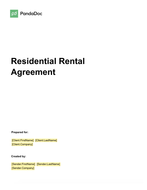 Alabama Residential Rental Agreement