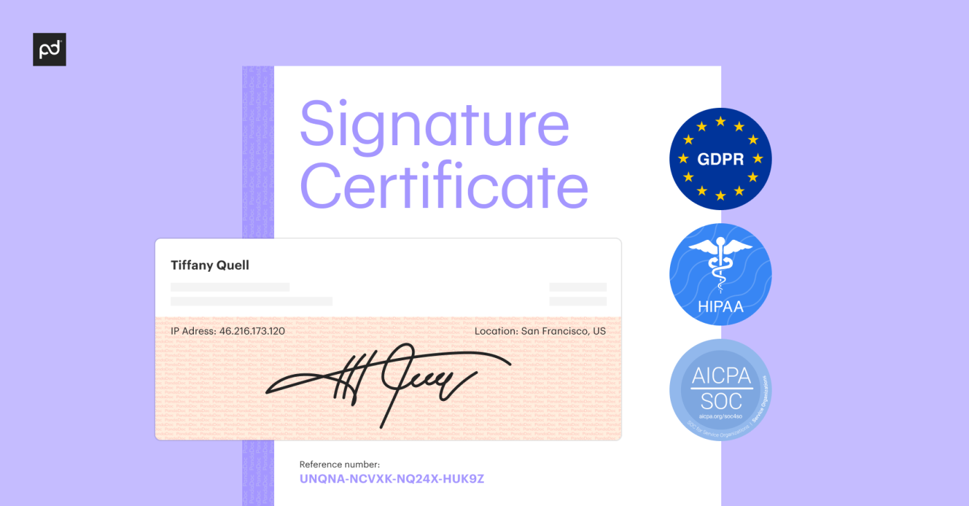 Signature sertificate