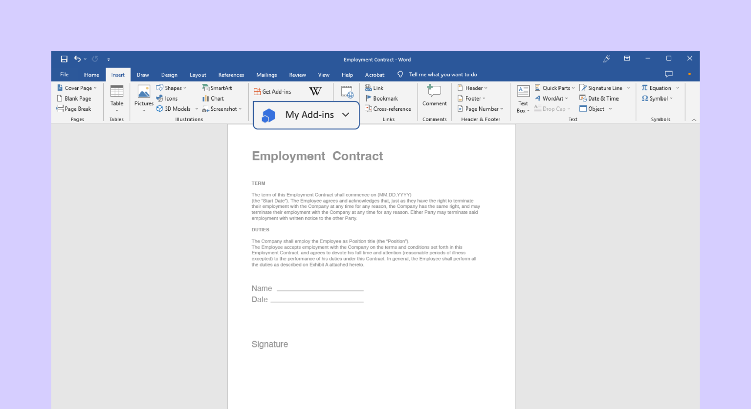 How To Create An Electronic Signature In Microsoft Word 2024 Overview   SCRN Create Signature In Word8 1536x838 