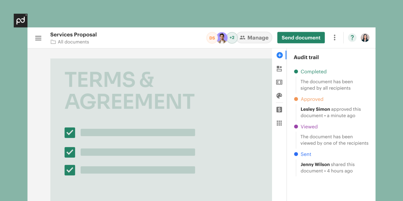 PandaDoc audit trail