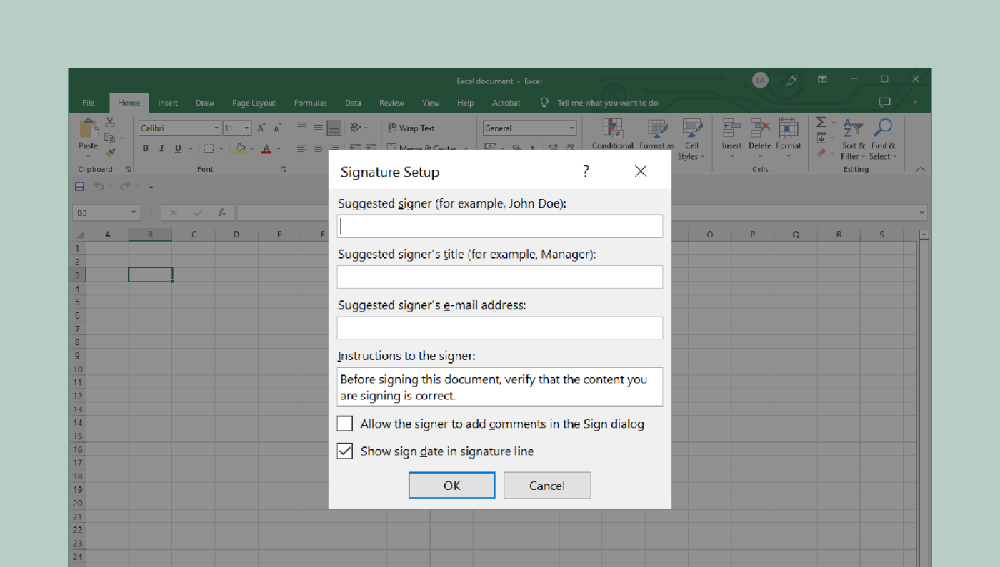 What is an auto signature, and how is it used?