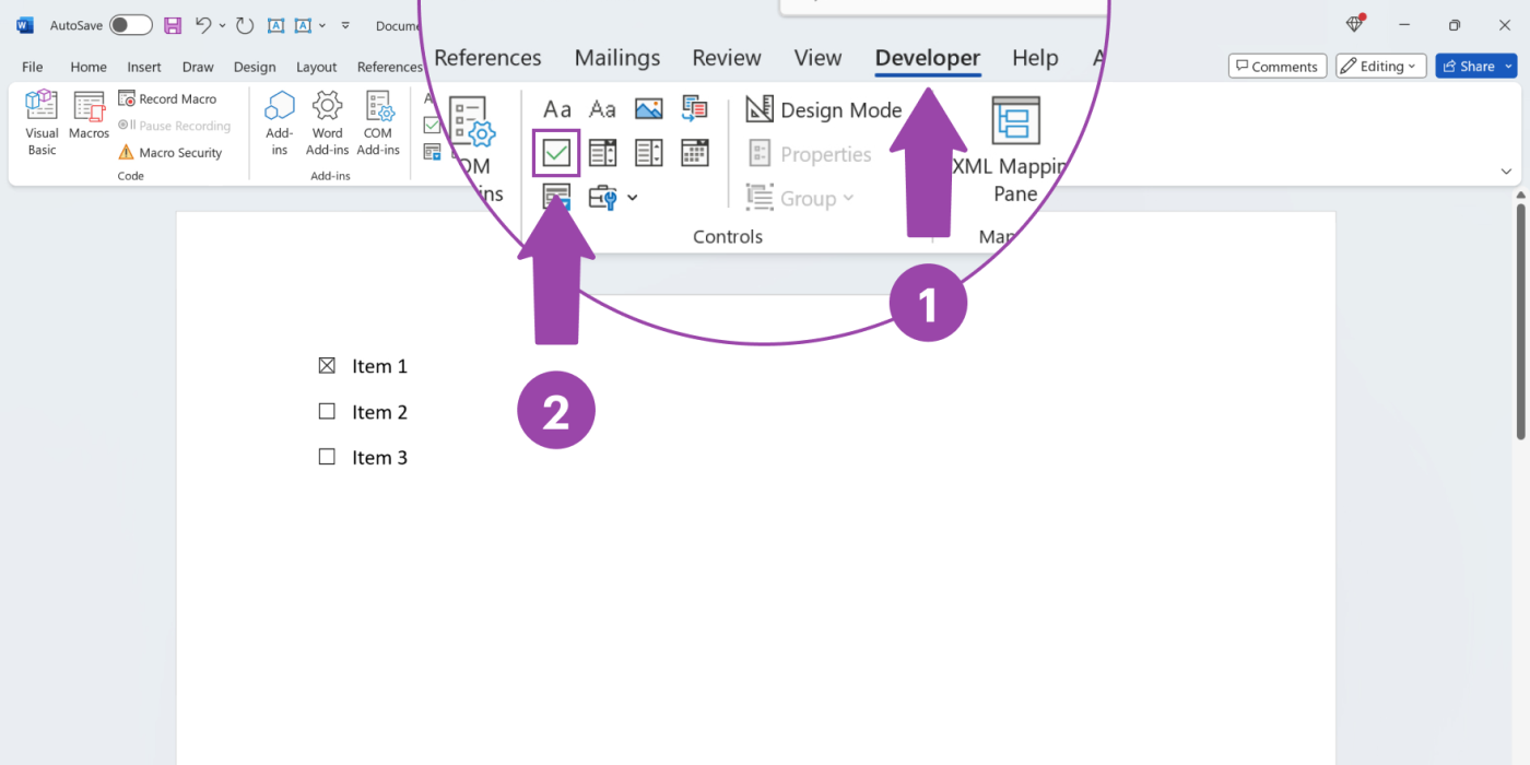 How to create a checkbox in Word | PandaDoc