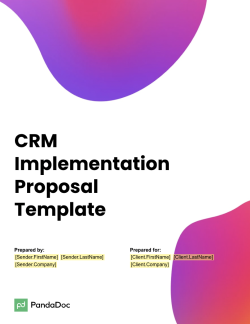 CRM Implementation Proposal Template