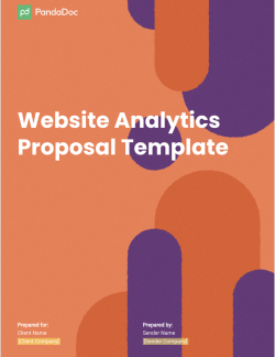 Website analytics proposal template