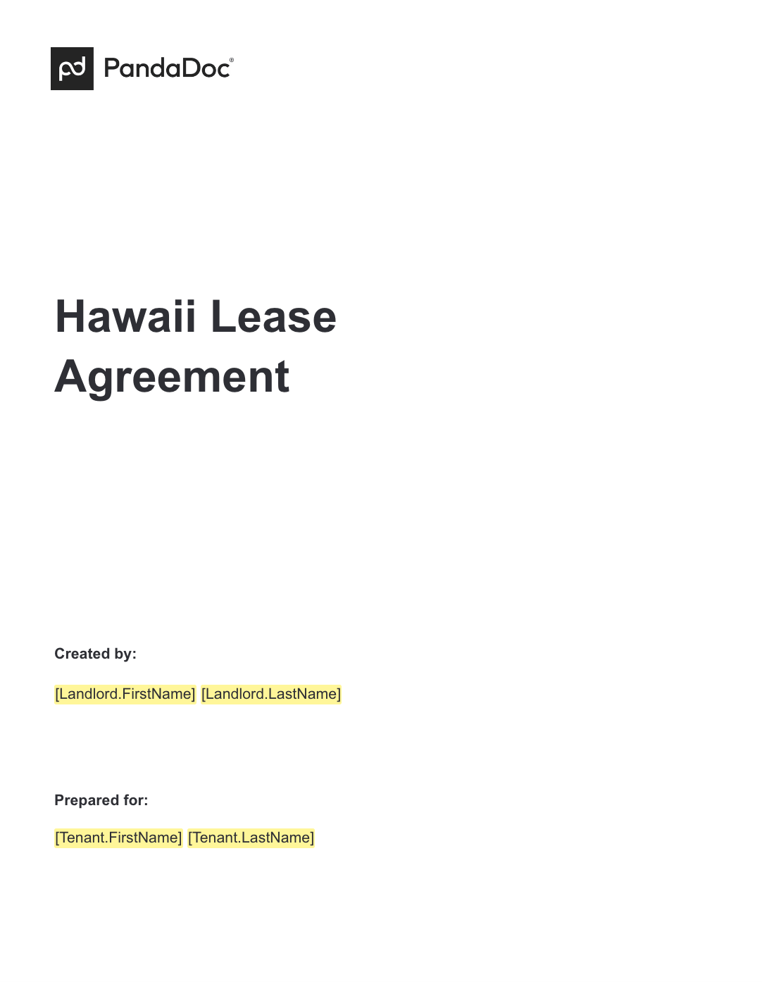 Hawaii Lease Agreements