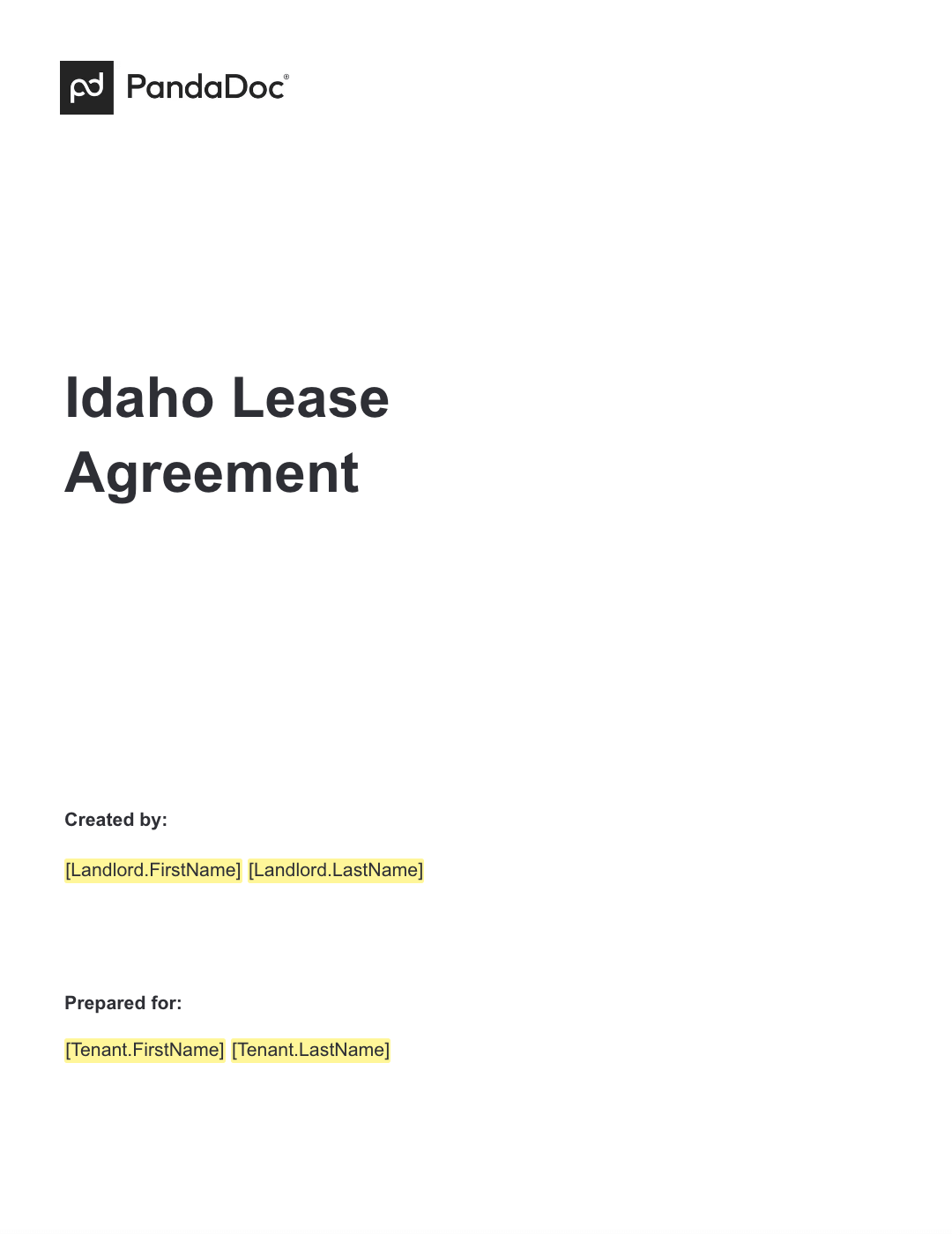 Idaho Lease Agreements