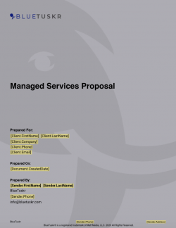 Performance Marketing Proposal Template by BlueTuskr