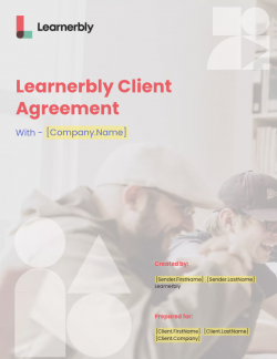 Client Agreement Template by Learnerbly