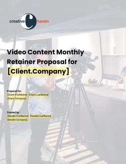 Video Marketing Plan Template for Food Companies by Creative Haven