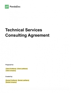 Technical Services Consulting Agreement Template