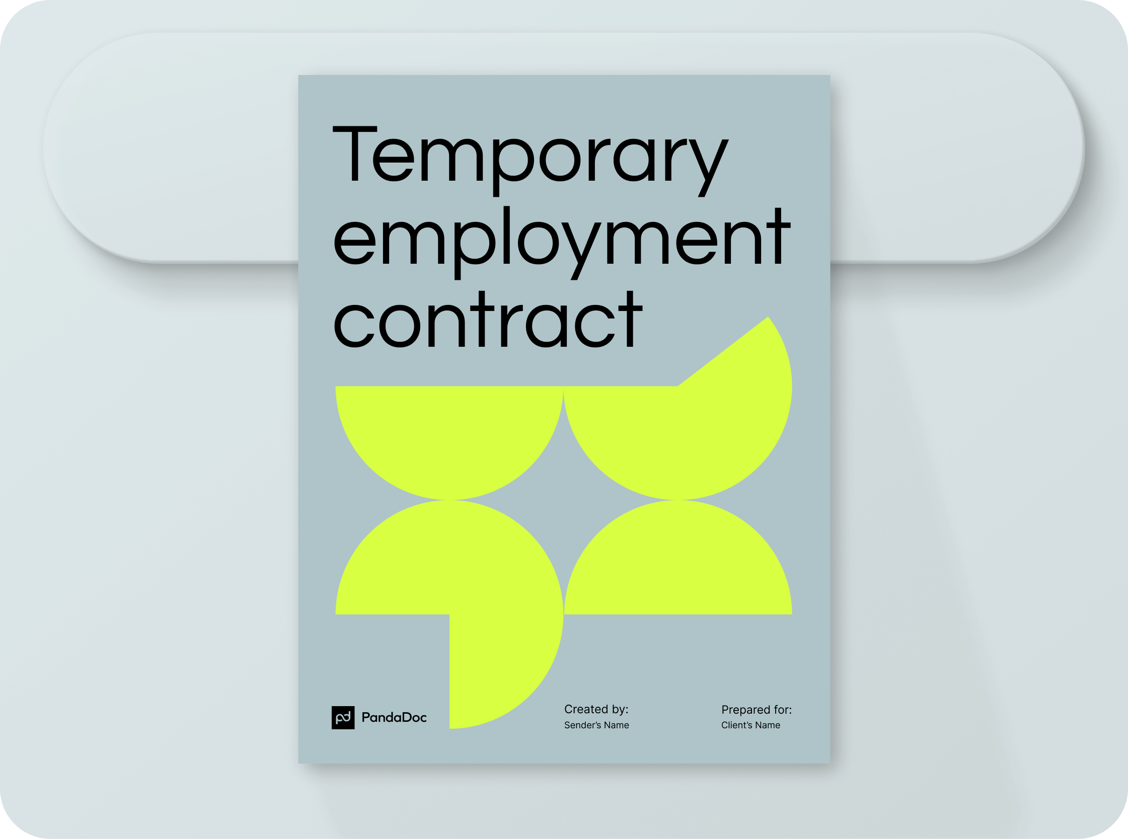 Temporary Employment Contract PandaDoc