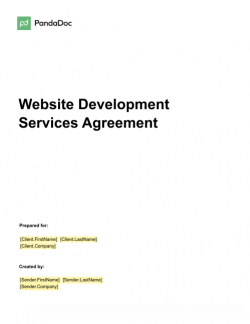 Website Development Services Agreement