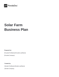 Solar Farm Business Plan