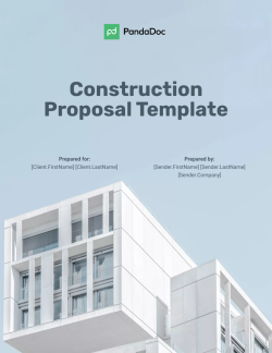 Construction Proposal Template Word