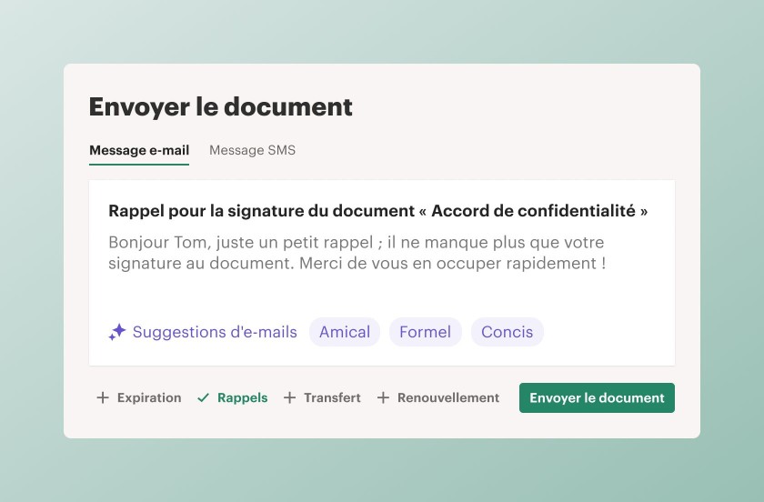 FR: AI Assistant Email
