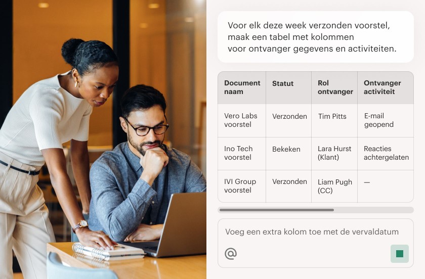 NL: AI Assistant Table