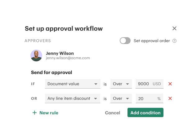 Approval Workflow Setup