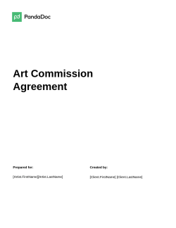 Art Commission Agreement Template