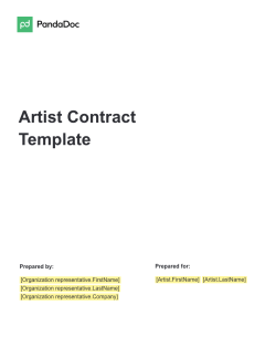 Artist Contract Template