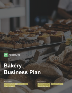 bakery business plan