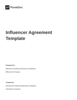 Influencer Agreement Template