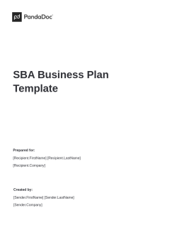 SBA Business Plan Template