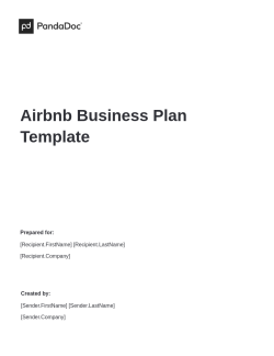 Airbnb Business Plan Template