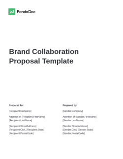 Brand Collaboration Proposal Template