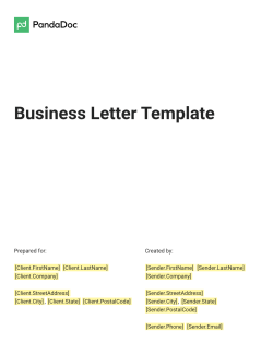 Business Letter Template