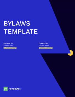 bylaws template