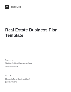 Real Estate Business Plan Template