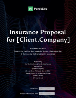 Commercial Insurance Proposal Template