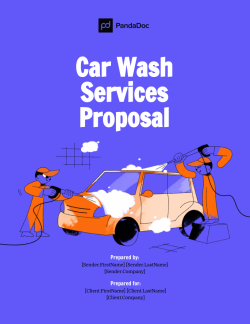 Car Wash Proposal Template