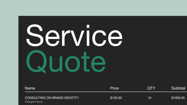 Quoting software