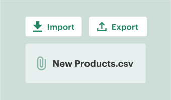 Import and export your catalog via CSV