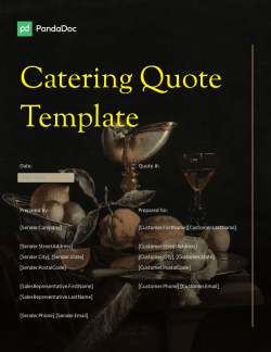 Catering Quote Template to Help Win Clients