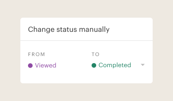 How to change a document status manually