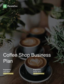 Coffee Shop Business Plan Template