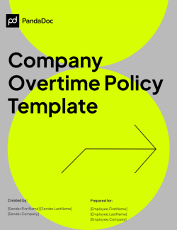 Company Overtime Policy Template