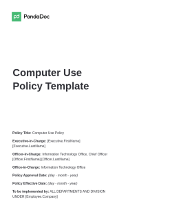 Computer Use Policy Template