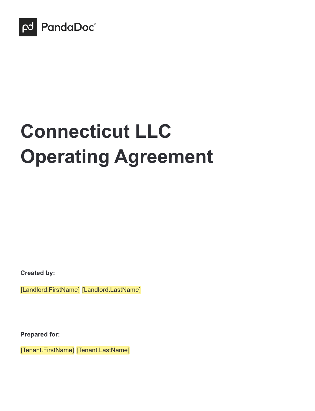 Connecticut LLC Operating Agreement 