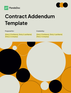 Contract Addendum Template