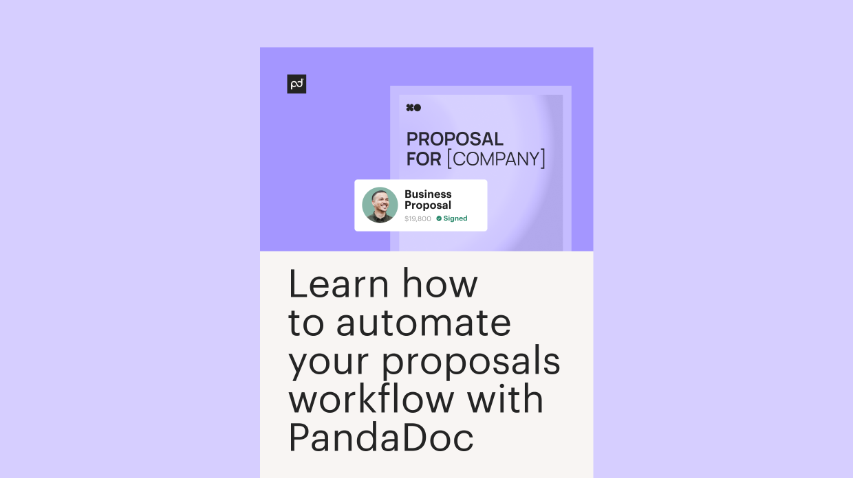 Learn how to automate your proposals with PandaDoc