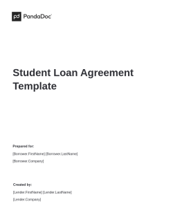 Student Loan Agreement Template