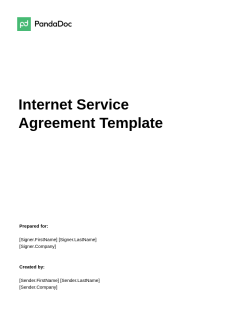 Internet Service Agreement Template