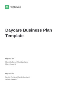 Daycare Business Plan